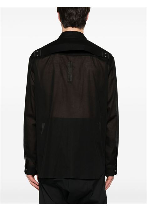 Black Jumbo Fogpocket shirt Rick owens - men RICK OWENS | RU01E5240CV09